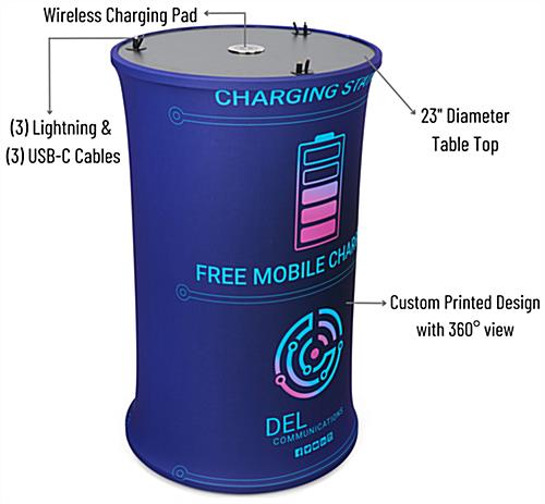 Portable charging station can charge 7 devices 
