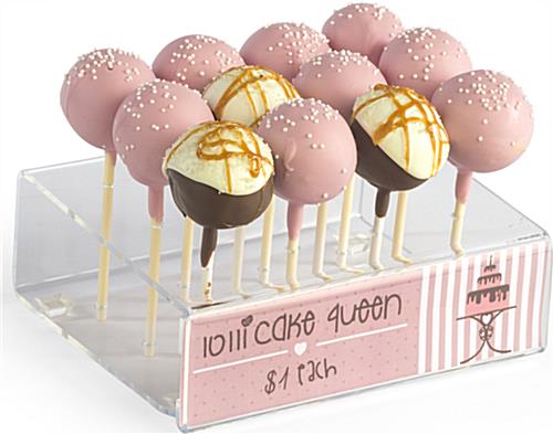 3/16" Wide Skewer Holding Acrylic Cake Pop Stand