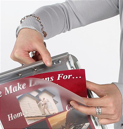 Sign Stand Featuring 17" x 11" Snap Frame