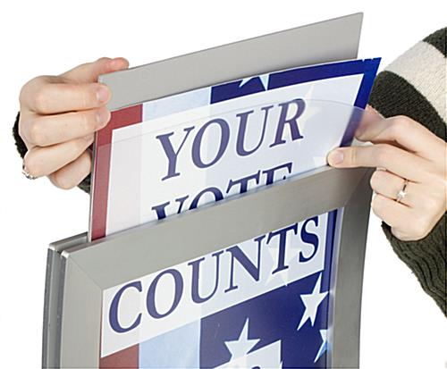 Sign Frames Feature Curved Design For 11" x 17" Posters