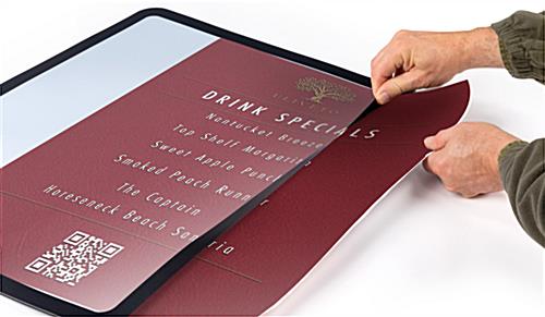 Side Graphic Inserting 18 x 24 Counter Mat Sign Holder