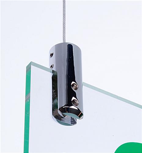 Cable Hanging Kit Displays Signs Overhead