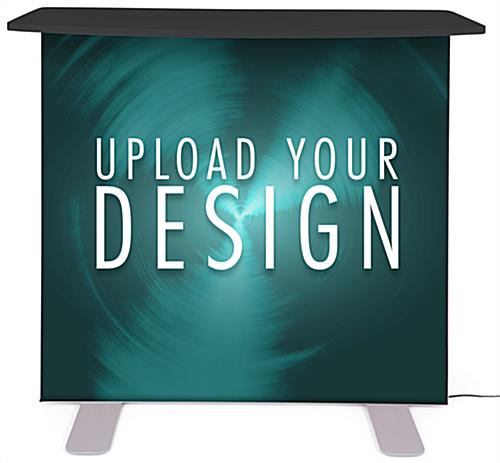 Lightbox pop up counter with full-color graphics 