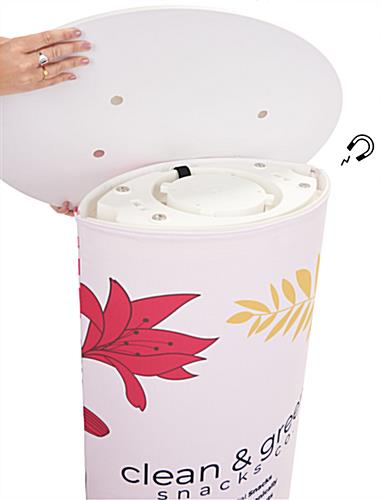 Pop up counter with extra-strong magnetic countertop 