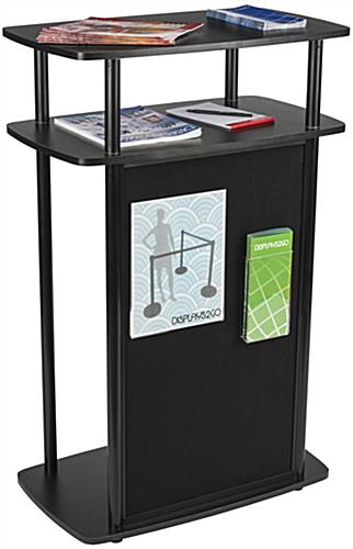 Exhibit Counter With Hook and Loop Panel, 26.125" x 40.75"