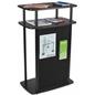 Exhibit Counter With Hook and Loop Panel, 26.125" x 40.75"