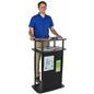 Exhibit Counter With Hook and Loop Front for Conferences