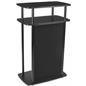 Black Exhibit Counter With Hook and Loop Panel 