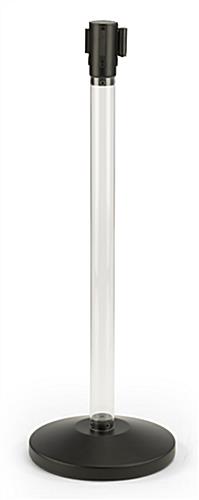 Fillable Custom Stanchion Post with Black Belt