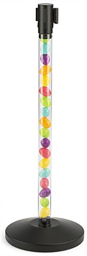 Fillable Clear Stanchion with Black Belt for The Easter Bunny Line