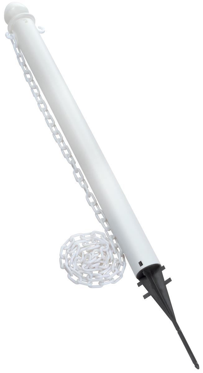 Outdoor Plastic Stanchions with Spike Base RustProof Design