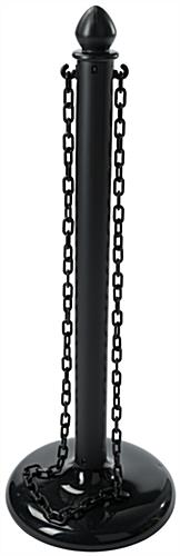 Outdoor Black Plastic Chain Stanchions