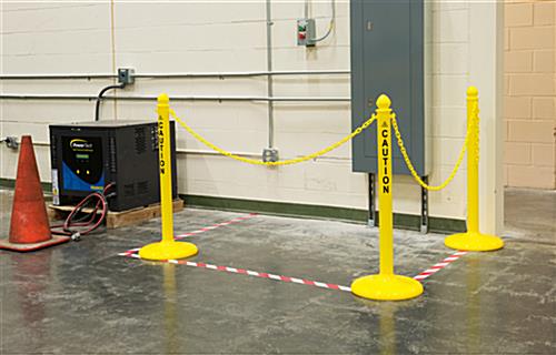 Lightweight Plastic Caution Posts