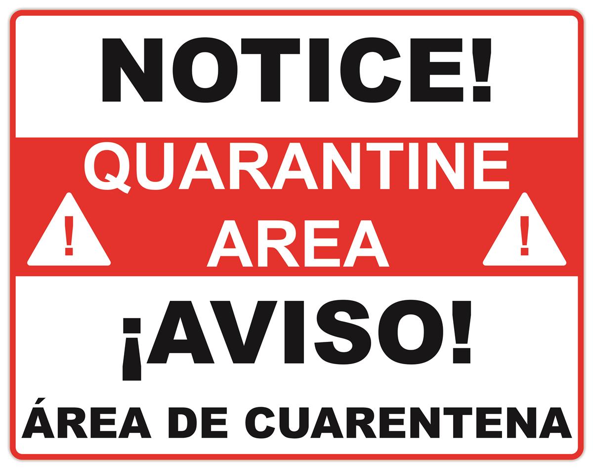 Bilingual Quarantine Posters English/Spanish Languages