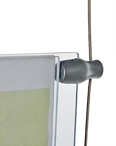 Cable Clamp For Hanging Acrylic Panels