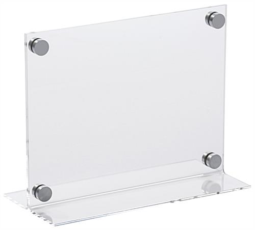 11" x 8.5" Transparent Display with Clear Acrylic Panels