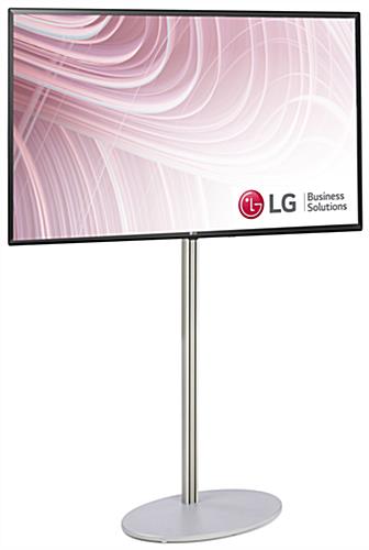 Free standing digital signage with large 55" LG TV