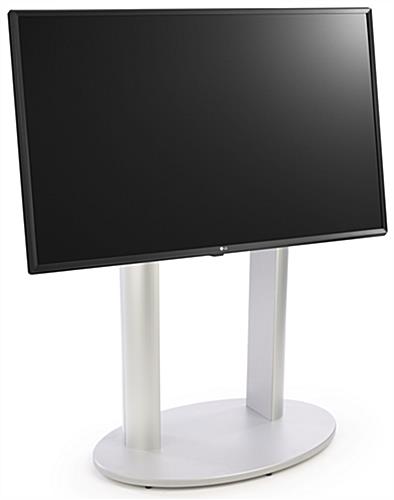 Commercial digital signage display with angled mounting bracket