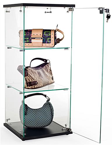 Swing-Open Door Countertop Glass Display Case