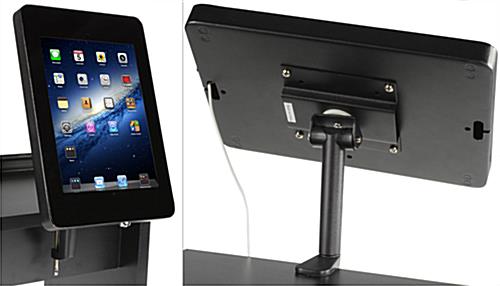 Trade Show Stand with iPad Mount in Black