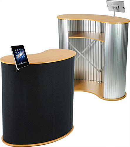 Trade Show Stand with iPad Mount in Silver