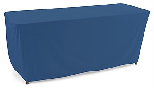 Convertible table cloth with royal blue solid color