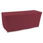 Convertible table cloth with solid burgundy color 