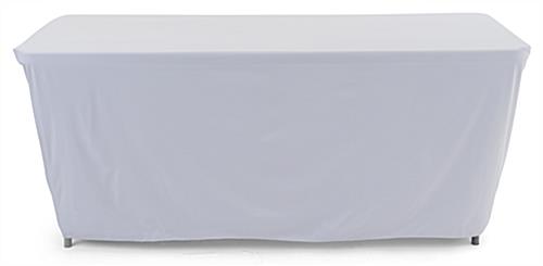 Convertible table cloth is rectangular shaped