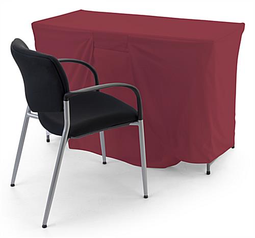 Convertible table cover with custom printing and heavy duty material 