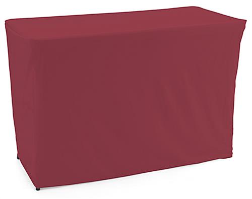 Convertible table cloth with burgundy color