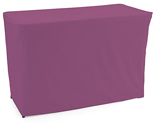 Convertible table cloth with vibrant purple color