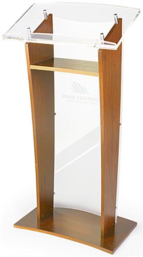 Custom Printed Acrylic Podium | Full Color UV Printing