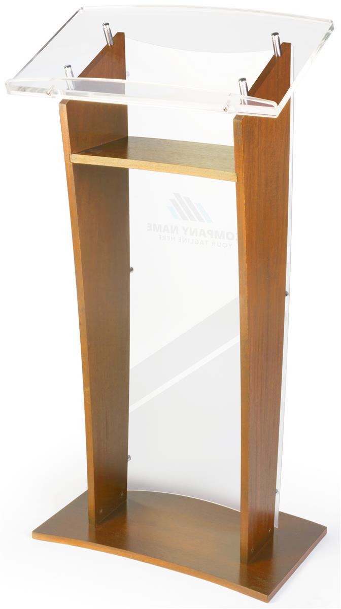 Acrylic Speaking Stand with Custom Printing | Full Color Graphics