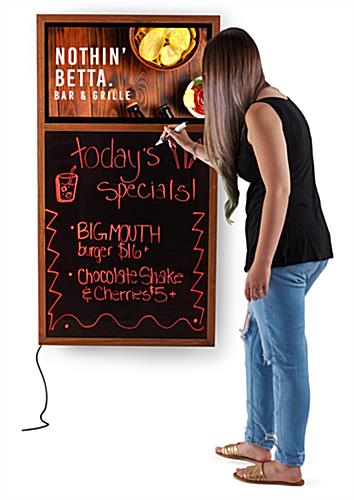 DigiBoard Signage Adverts Digital Chalk Board for epos Retail & hospitality 