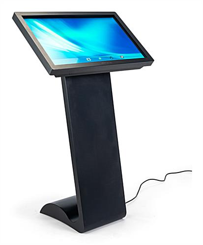 Digital floor standing sign with touch screen