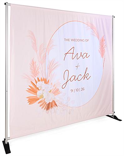 Back drop banner with pole pockets 