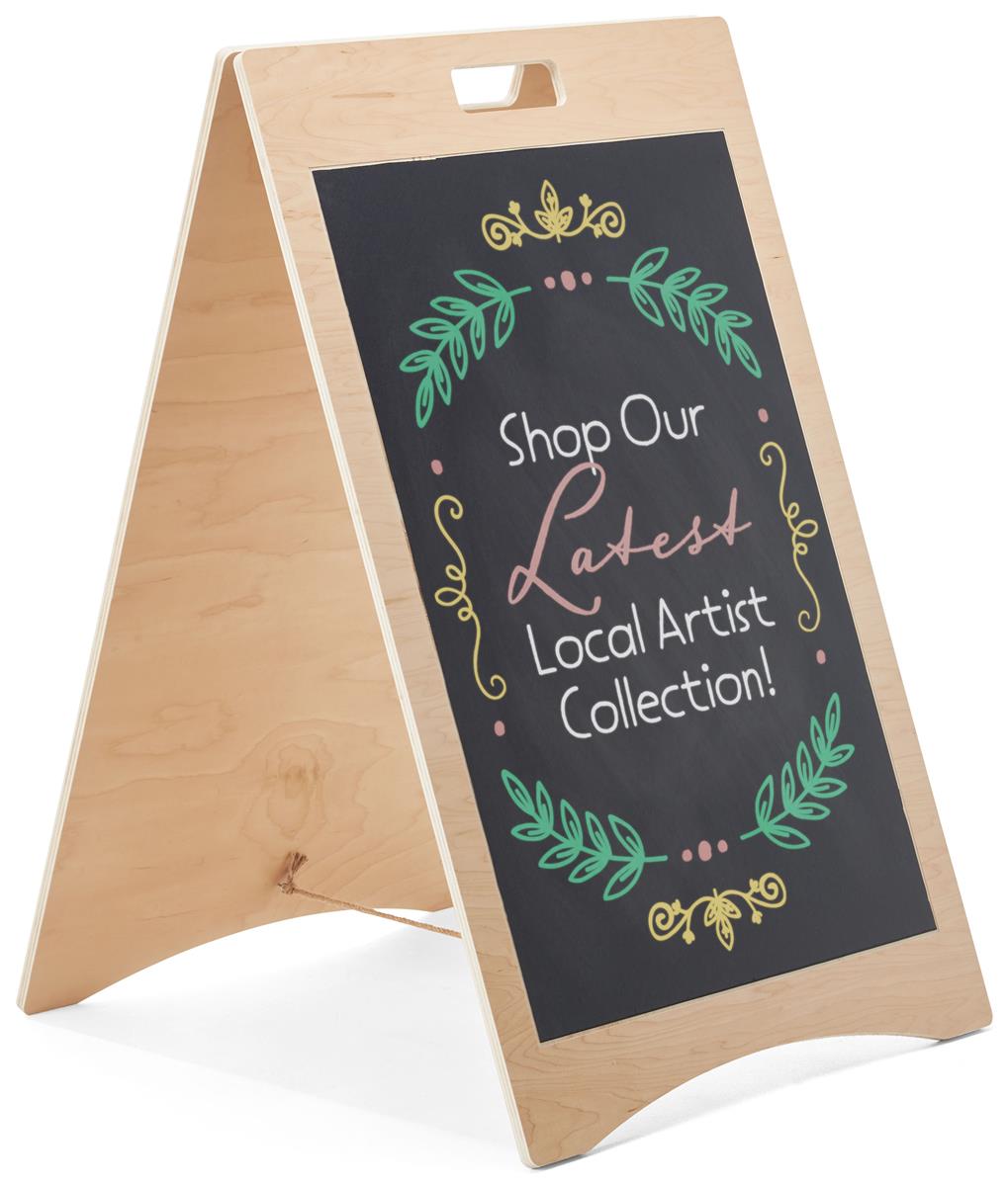 Green Coutertop A Frame Sign Chalkboard Sign Marketing Message Board Special 