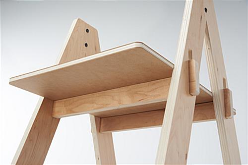 A-frame shelf with Japanese joint construction