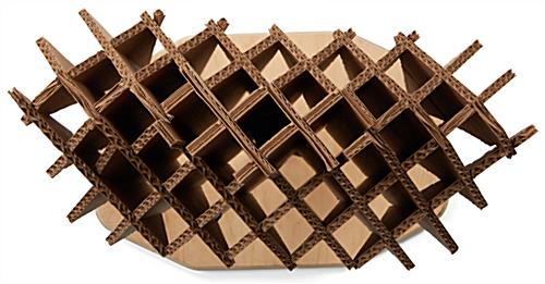 Cardboard mannequin torso with dimensional interlocking design 