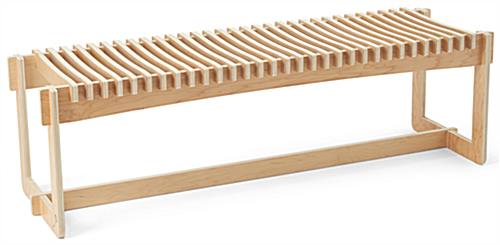 Slat bench with fully collapsible design 
