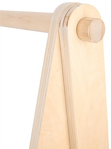 Wooden Clothing Rack with Stainless Steel Screws