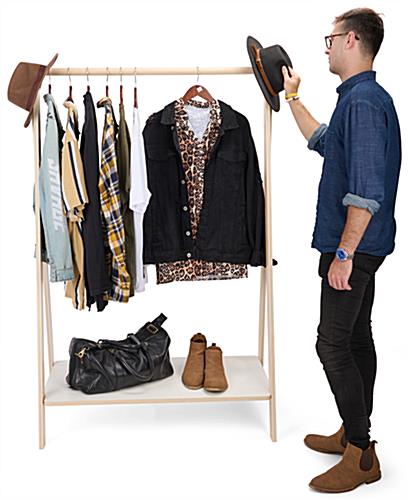 Wooden Clothing Rack with UV Coated Plywood