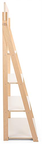 Wooden Ladder Shelves with a Weight Capacity of 20 lbs. 