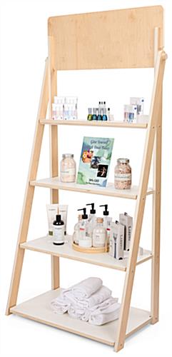 White Ladder Shelves with UV Coated Plywood