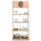Wooden Ladder Shelves with Shelf Clearance of 14"  