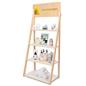 Wooden Ladder Shelves with Graphic Customization 