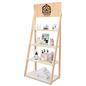 Wooden Ladder Shelves with Coated UV Plywood