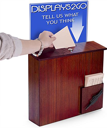 Comment Box with Sign Holder for Offices