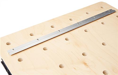 Wall mount swinging pegboard with z-bar wall-mounting hardware