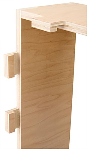 Box shelves for DBWMSL slatwall panels with eco-friendly packaging 